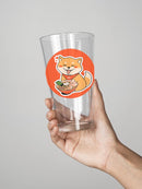 Cute Corgi With Ramen Pint Glass -SPIdeals Designs