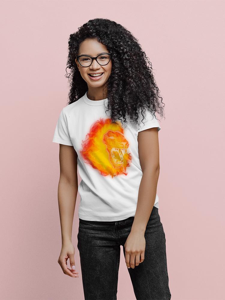Flame Lion T-shirt -SPIdeals Designs
