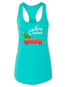 Merry Christmas Truck Racerback Tank -SPIdeals Designs