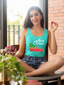 Merry Christmas Truck Racerback Tank -SPIdeals Designs