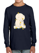 Elephant With Birds T-shirt -Jay Fleck Designs