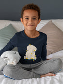 Elephant With Birds T-shirt -Jay Fleck Designs