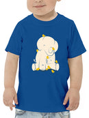 Elephant With Birds T-shirt -Jay Fleck Designs