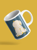 Elephant With Birds Mug -Jay Fleck Designs