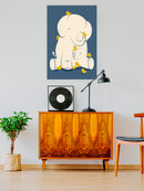 Elephant With Birds Wall Art -Jay Fleck Designs