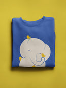 Elephant With Birds Sweatshirt -Jay Fleck Designs