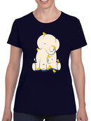 Elephant With Birds T-shirt -Jay Fleck Designs