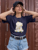 Elephant With Birds T-shirt -Jay Fleck Designs