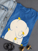 Elephant With Birds T-shirt -Jay Fleck Designs