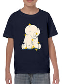 Elephant With Birds T-shirt -Jay Fleck Designs