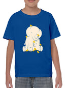 Elephant With Birds T-shirt -Jay Fleck Designs