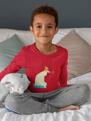 Bear And Man Fishing T-shirt -Jay Fleck Designs