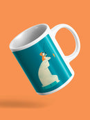 Bear And Man Fishing Mug -Jay Fleck Designs