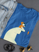 Bear And Man Fishing T-shirt -Jay Fleck Designs