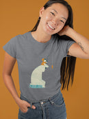 Bear And Man Fishing T-shirt -Jay Fleck Designs