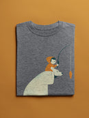Bear And Man Fishing T-shirt -Jay Fleck Designs