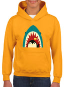 Penguin And Shark Greeting Hoodie -Jay Fleck Designs