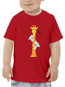 Koalas Climbing A Giraffe T-shirt -Jay Fleck Designs
