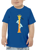 Koalas Climbing A Giraffe T-shirt -Jay Fleck Designs