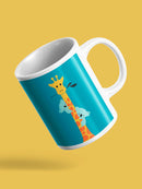 Koalas Climbing A Giraffe Mug -Jay Fleck Designs