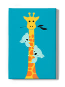 Koalas Climbing A Giraffe Wall Art -Jay Fleck Designs