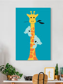 Koalas Climbing A Giraffe Wall Art -Jay Fleck Designs