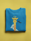 Koalas Climbing A Giraffe Sweatshirt -Jay Fleck Designs