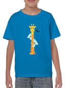 Koalas Climbing A Giraffe T-shirt -Jay Fleck Designs