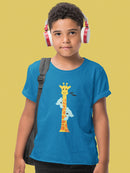 Koalas Climbing A Giraffe T-shirt -Jay Fleck Designs