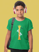 Koalas Climbing A Giraffe T-shirt -Jay Fleck Designs