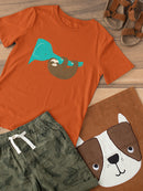 Sloth With An Elephant T-shirt -Jay Fleck Designs