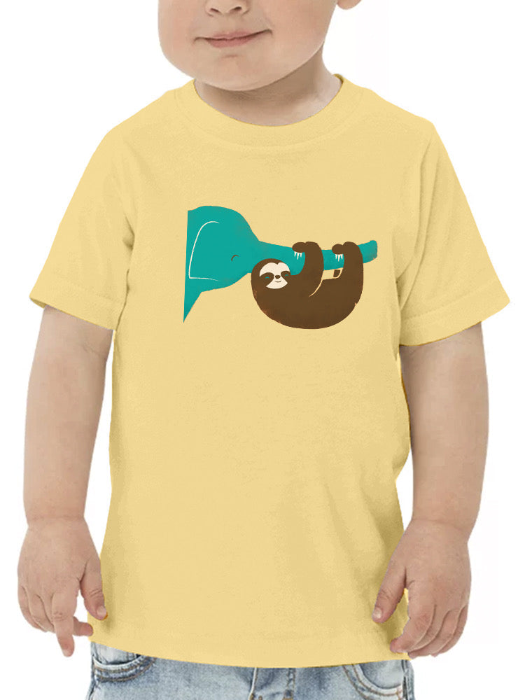 Sloth With An Elephant T-shirt -Jay Fleck Designs