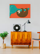 Sloth With An Elephant Wall Art -Jay Fleck Designs