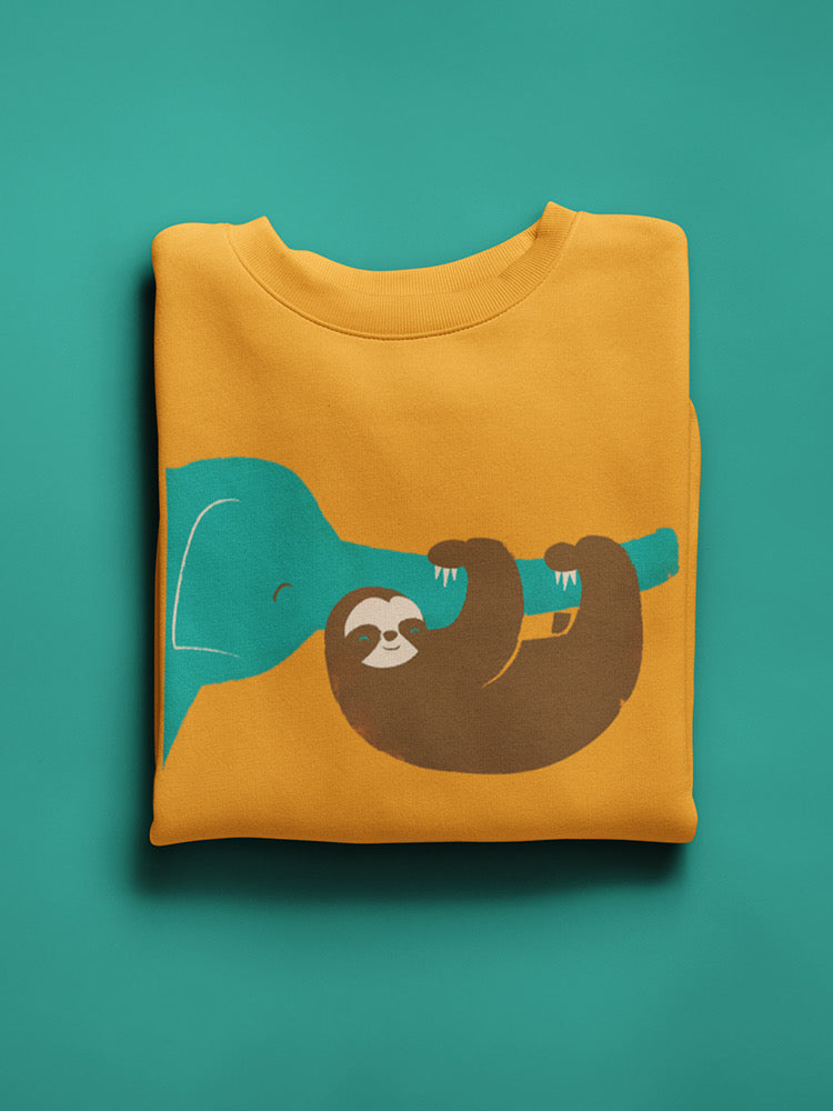 Sloth With An Elephant Hoodie or Sweatshirt -Jay Fleck Designs
