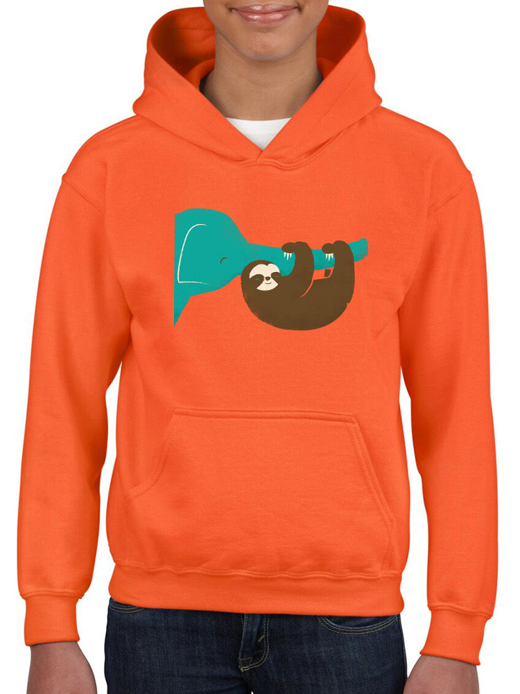 Sloth With An Elephant Hoodie -Jay Fleck Designs