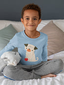 Dog With A Ball T-shirt -Jay Fleck Designs