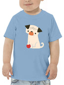 Dog With A Ball T-shirt -Jay Fleck Designs