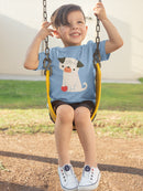 Dog With A Ball T-shirt -Jay Fleck Designs