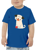 Dog With A Ball T-shirt -Jay Fleck Designs
