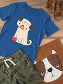 Dog With A Ball T-shirt -Jay Fleck Designs