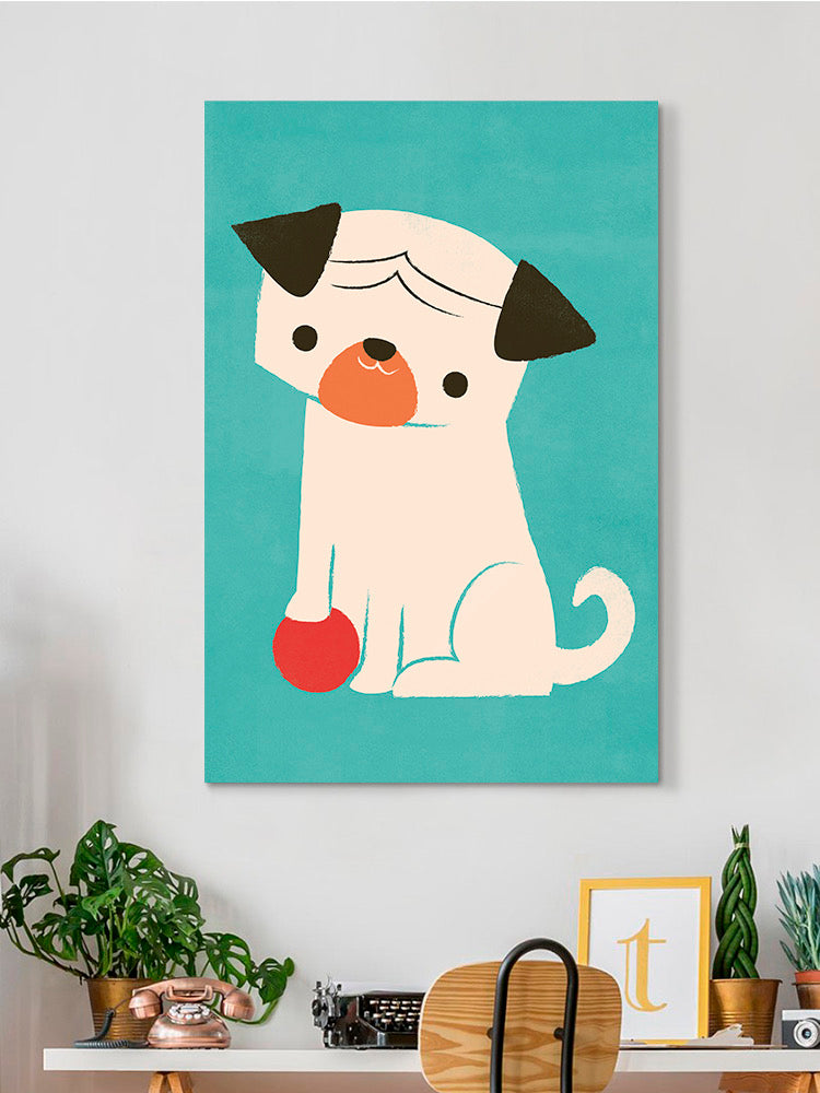 Dog With A Ball Wall Art -Jay Fleck Designs