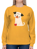 Dog With A Ball Sweatshirt -Jay Fleck Designs