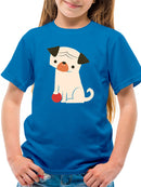 Dog With A Ball T-shirt -Jay Fleck Designs