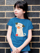 Dog With A Ball T-shirt -Jay Fleck Designs