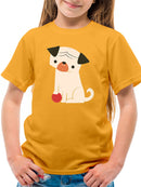 Dog With A Ball T-shirt -Jay Fleck Designs