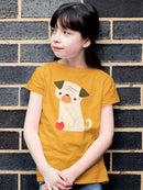 Dog With A Ball T-shirt -Jay Fleck Designs