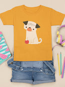 Dog With A Ball T-shirt -Jay Fleck Designs