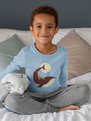 Giraffe On A Whale T-shirt -Jay Fleck Designs