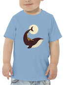 Giraffe On A Whale T-shirt -Jay Fleck Designs