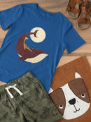 Giraffe On A Whale T-shirt -Jay Fleck Designs